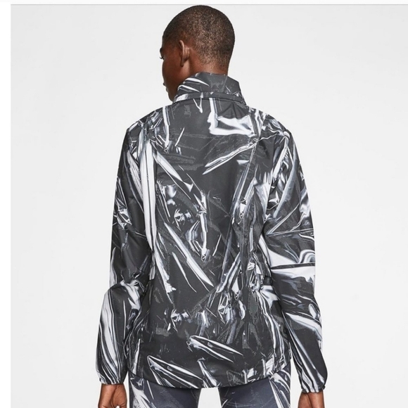 Nike Women's Shield Running Jacket Ghost Flash Pattern Full-Zip Hooded Size XS - Picture 5 of 16